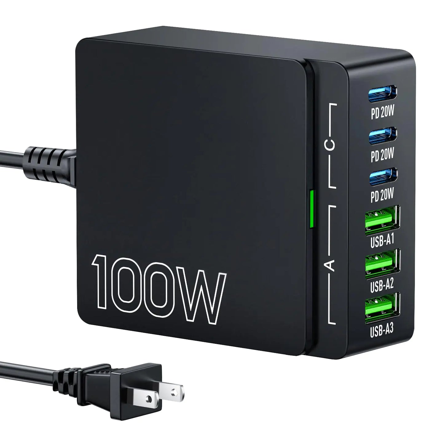 USB C charger: 100W 6 Ports - MCD Trade & Services